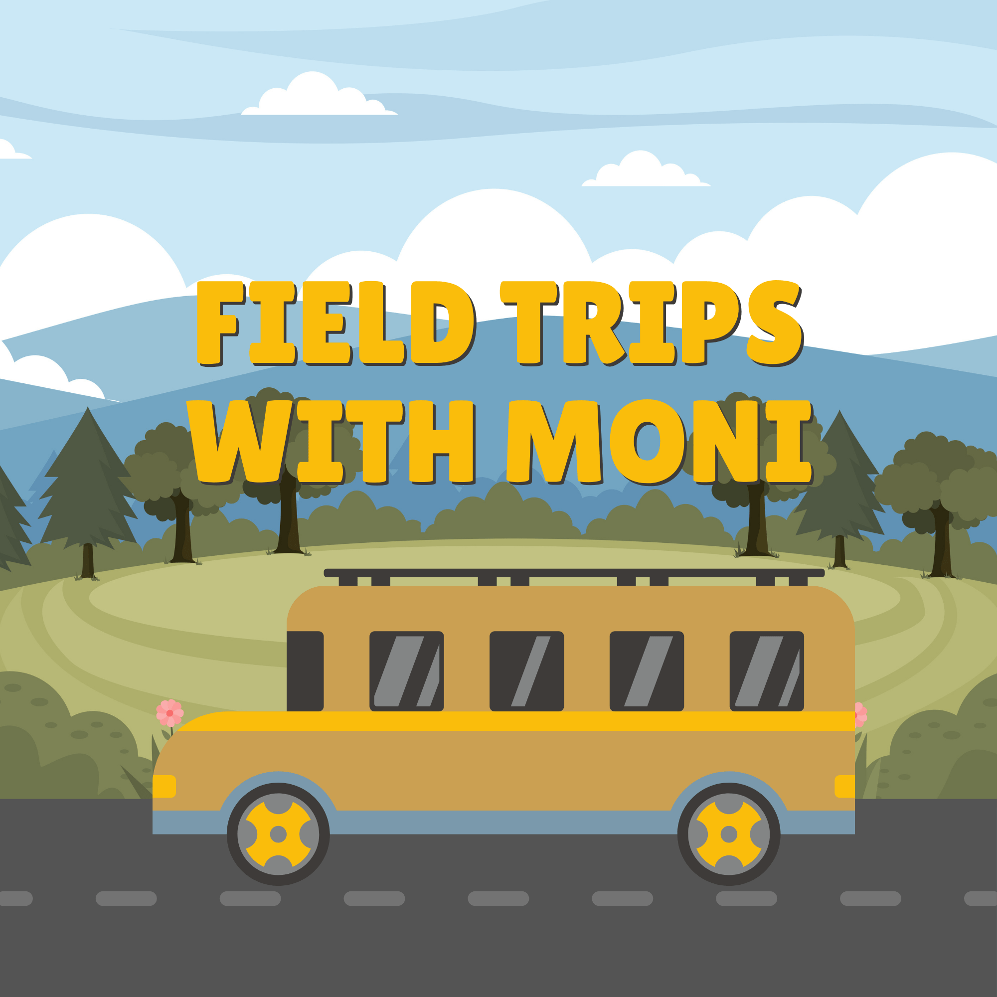 Sky Blue Illustration Field Trip Poster (1)